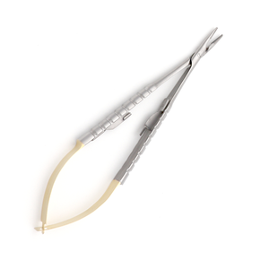 Portaagujas Castroviejo Recto Redondo TC 1.2mm 14cm de Acero Inoxidable, Instrumento Microquirúrgico de Precisión - Product Image 2