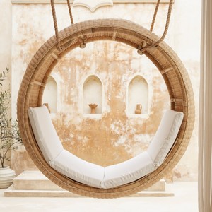 Silla colgante para jardín o balcón en venta, sillas colgantes de ratán hechas a mano de alta calidad. - Product Image 1
