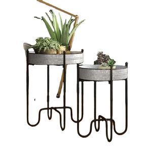 Pot de fleurs au design minimaliste, aspect blanc, avec support en acier noir, idéal pour la décoration intérieure, le balcon, l'hôtel et le bureau - Product Image 1