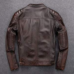 ราคาขายส่ง เสื้อแจ็คเก็ตหนังผู้ชาย หนังแท้ ไซส์ใหญ่ - Product Image 2