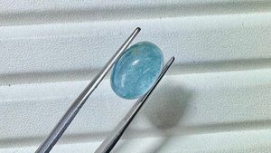 Cabujón de Aguamarina Natural, Piedra Preciosa Azul, Piedras Sueltas para Joyería, Anillos, Colgantes, Pendientes, Alta Claridad - Product Image 2