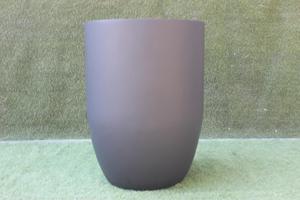 KNT Creations FRP Circular Planter Set Modern Grey Lightweight Durable Fiberglass Pots Garden Indoor Outdoor Home Office Decor - Product Image 3