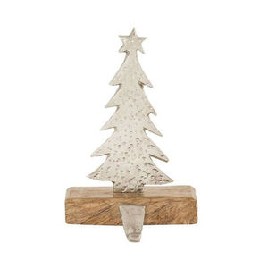 Modern Silver Metal Christmas Tree <b>Stocking</b> <b>Holder</b> Hanger Noel Cutout Fireplace Mantel Hook Home Decor For Fireplace Use - Product Image 6
