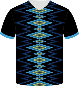 Camiseta de Béisbol 3D Premium Transpirable que Absorbe la Humedad, con Logotipo Personalizado Impreso, Uniforme Deportivo Unisex de Manga Corta, Negro Blanco Zigzag - Product Image 4