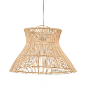 Delightful Rattan Hanging Lamp <b>Shade</b> Cozy Woven <b>Wicker</b> Ceiling <b>Light</b> Fixture Boho Pendant Lighting For Dining Room Interior - Product Image 5