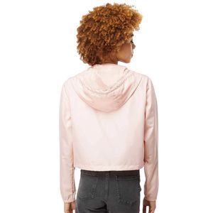 Women's Lightweight Crop Jacket Windbreaker Water Resistant Hooded Coat Fashion Outdoor Wear OEM ODM Manufacturer - Product Image 2