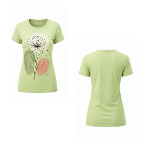 เสื้อยืดผู้หญิงลายกราฟิกสำหรับฤดูร้อน คอกลม แขนสั้น ผ้าฝ้ายนุ่ม ระบายอากาศดี สไตล์สตรีทแวร์ ใส่ได้ทุกวัน - Product Image 6