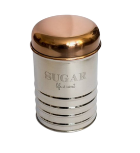 กล่องเก็บของโลหะแบบใหม่ ชุดกระป๋องโลหะสำหรับเก็บชา กาแฟ และน้ำตาลในครัว - Product Image 5