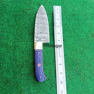 Couteau de chef japonais Gyuto en acier Damas éco-responsable fait main, vente en gros, pour usage quotidien en cuisine, couteau Santoku avec manche en bois - Product Image 5