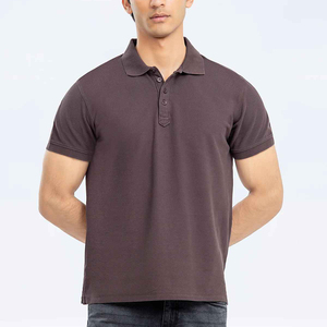 Camisetas de Punto Sólido para Hombre, Transpirables, de Alta Calidad, con Logotipo Personalizado, Venta al Por Mayor - Product Image 2