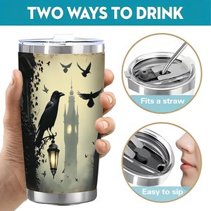Stainless Steel Tumbler 20oz Double Wall <b>Insulated</b> Portable Drink <b>Cup</b> Outdoor Leisure Use - Product Image 5