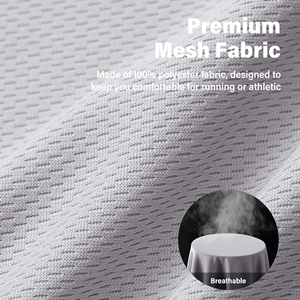 Short de course pour homme, respirant, en tissu polyester extensible, style basique, couleur unie, séchage rapide, short de sport pour l'entraînement. - Product Image 5