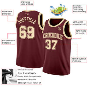 Maillot de basket personnalisé pour homme, style décontracté, 100 % polyester, sublimation, vêtements d'équipe OEM avec design nom et numéro pour joueurs - Product Image 4