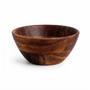Tazón de Madera Hecho a Mano, Forma Redonda, Grano de Madera Natural, Decoración para el Hogar, Hecho de Madera Sólida para Exhibición en Mesa - Product Image 1