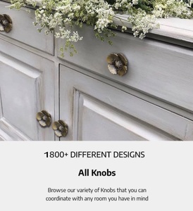 Ba Ceramic Round Cabinet Knob Home Sweet Home Design Traditional Furniture Handle for Cabinet Drawer <b>Door</b> - Product Image 3
