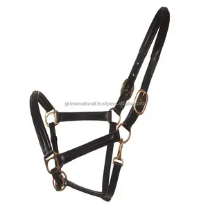 Licol de cheval en cuir indien, de haute qualité, design personnalisé, toutes les couleurs et tailles, vente en gros, collection - Product Image 1