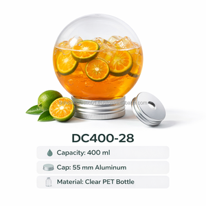 ขวดพลาสติกใส PET DC400-28 ขนาด 400 มล. สำหรับเครื่องดื่ม ดีไซน์โปร่งใส ปรับแต่งได้ - Product Image 4