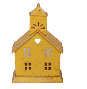 Décor indien ferme vendu à Antique peint en fonte Mini maison pour la décoration intérieure Noël maison cadeaux maison salon - Product Image 3