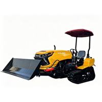 Traktor Mini Ringkas 2WD untuk Pertanian, Pengolah Tanah, Rotavator, Crawler Roda, Mesin, Gearbox, Core