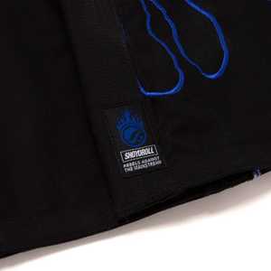 Kimono de Jiu-Jitsu noir Shoyoroll pour homme, coupe classique, en coton, avec motif flamme brodé, vêtements d'arts martiaux, taille adulte - Product Image 2