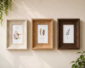 Wood <b>Picture</b> <b>Frame</b> Rustic Photo <b>Frame</b> Farmhouse Tabletop <b>Frame</b> <b>Wall</b> Mounted <b>Frame</b> Home Decor Gift <b>for</b> Family Photos - Product Image 1