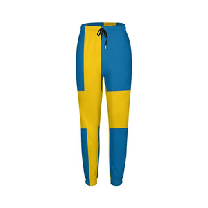 Pantalones Jogger de Punto con Cordón en la Cintura, Corte Regular, Casual, Largos, Transpirables, Mezcla de Algodón y Spandex - Product Image 1