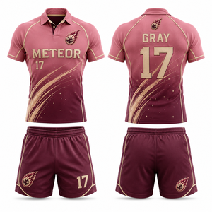 Camiseta de Rugby Resistente Personalizable en Blanco, Negro, Dorado, Plateado, Naranja, Morado, Gris, Verde Azulado, Cian, Coral, Borgoña, Amarillo Lima, Gris Carbón - Product Image 1