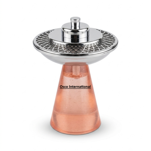 Porte-encens moderne en résine organique 100 % naturelle et aromatique, design sablier, pour brûler l'encens indien toute l'année - Product Image 1