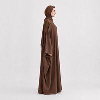 Nouvel ensemble Abaya décontracté pour femmes, grande taille, antistatique, infroissable, séchage rapide, manches longues, longueur maxi