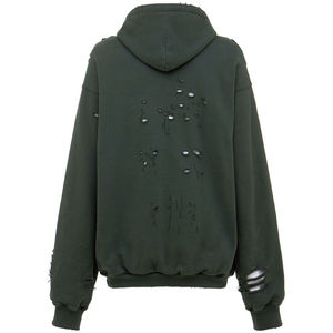 เสื้อฮู้ดดี้สไตล์วินเทจ ผ้าคอตตอนหนานุ่ม ทรงโอเวอร์ไซส์ ล้างสีแบบแอซิดวอช สตรีทแวร์ พิมพ์โลโก้ได้ตามต้องการ เสื้อฮู้ดลำลองพรีเมียมสำหรับผู้ชาย - Product Image 2