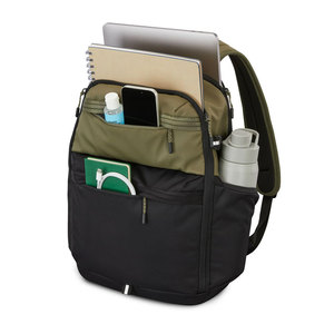 Minimalist Unisex Backpack Soft Shell Nylon Rectangular 15 Inches Lightweight Zipper Closure Daily Use Travel <b>Bag</b> - Product Image 2