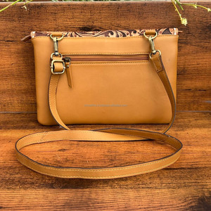 กระเป๋าสะพายข้างทรงซองจดหมายลายเพชรแบบถือเป็นเครื่องมือใหม่สำหรับผู้หญิงกระเป๋าถือคลัทช์หนังวัวลายดอกไม้ - Product Image 5