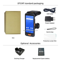 Terminal Móvil Android RFID Dingdata DT55RT de 5.5 Pulgadas con Escáner de Código de Barras 2D, MTK Octa Core, 4G LTE, 4+64GB, Computadora Portátil