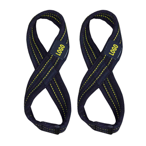 Correas de Levantamiento de Pesas en Forma de 8 de Algodón con Logotipo Personalizado, Alta Elasticidad y Cierre a Presión para Uso Universal Unisex - Product Image 3