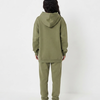 Nouvel Arrivage – Survêtement Femme Grande Taille 100% Coton avec Sweat à Capuche et Pantalon à Taille Élastique et Bord Côtelé – Créez Votre Propre Logo – Tenue Quotidienne pour Filles