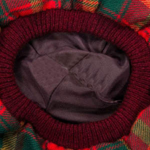 Chapeau Tam O Shanter en laine mélangée à bande élastique souple pour les Jeux des Highlands, motif feuille d'érable et tartan, casquette traditionnelle - Product Image 5