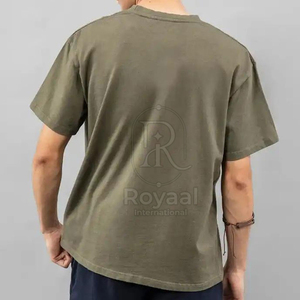 เสื้อยืดผ้าฝ้าย 100% ทรงหลวม สไตล์ใหม่จากปากีสถาน เนื้อผ้านุ่ม น้ำหนักเบา ระบายอากาศได้ดี แห้งเร็ว ป้องกันรอยยับด้านหน้า - Product Image 6