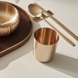 NOBBAN Tazza d'Acqua YUGI in Bronzo Coreano Tradizionale Fatta a Mano - Product Image 5