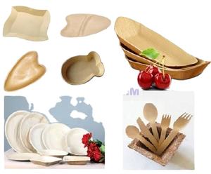 Platos de hoja de palma Platos cuadrados como platos de bambú Vajilla compostable desechable, fuerte y decorativa para boda - Product Image 4