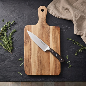 Planche à découper en bois naturel écologique avec poignée de couteau intégrée, épaisseur 1,5 cm, passe au lave-vaisselle - REHMAN CRAFT - Product Image 6