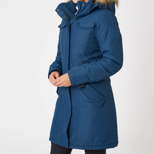Chaqueta Parka Reversible Impermeable y Aislada para Mujer, Deportiva, con Capucha y Forro de Piel, a Prueba de Viento, Casual, Proveedor de Fábrica OEM ODM - Product Image 4