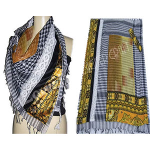 Pañuelo Cuadrado de Satén de Algodón Hecho a Mano por Diseñadores para Mujer, Elegante, de Verano, con Apliques, Ligero y de Lujo - Product Image 5