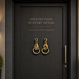 Battant de porte artisanal en laiton de qualité supérieure – Accessoire décoratif de style antique pour porte d'entrée, idéal pour les maisons patrimoniales et rustiques - Product Image 3
