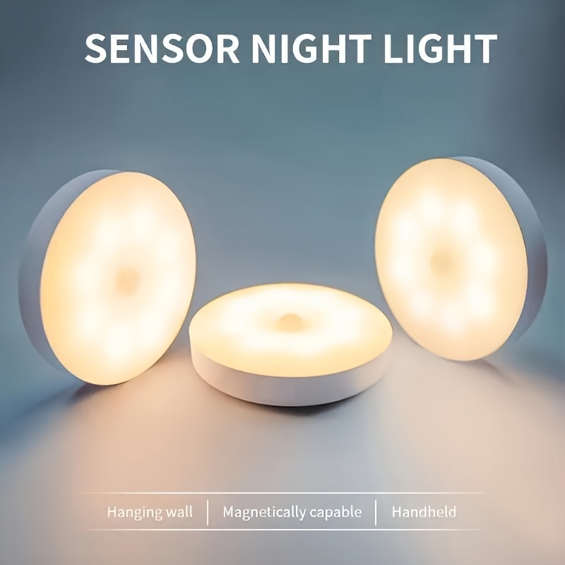 2026 Flagship Model Motion Sensor LED Night Light Warm White Middle Size Advanced PIR Technology Induction Lamp for Smart Home