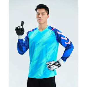 เสื้อผู้รักษาประตูฟุตบอลคุณภาพสูงสั่งทำพิเศษ ระบายอากาศได้ดี ป้องกันรังสียูวี ไซส์ใหญ่ พร้อมคุณสมบัติซับเหงื่อสำหรับการฝึกซ้อม - Product Image 5