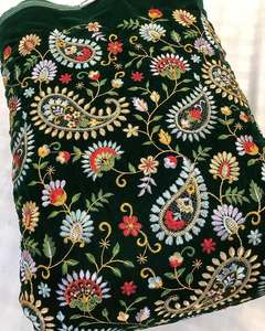 High Quality Sequin Embroidery Fabric 3D Floral Lace Fabric for Evening Dress Wedding Gown Garment - Product Image 4