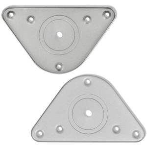 Juego de 4 Patas Ajustables Grandes para Muebles, de Hierro con Acabado Níquel Cepillado, Colección de Patas para Mesa - Product Image 4