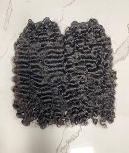 Extensiones de cabello humano sin químicos de doble estirado rizado birmano que teje la cutícula del cabello alineada Garantía de buen servicio para mujeres negras - Product Image 3