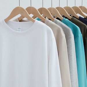 เสื้อสเวตเชิ้ตคอกลมแบบยูนิเซ็กซ์ สีพื้น ผ้าถัก คอตตอน สวมใส่สบาย ทรงปกติ เหมาะสำหรับฤดูใบไม้ร่วง - Product Image 6