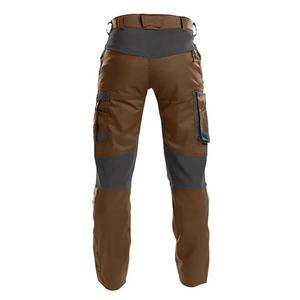Pantalon de travail pour homme, bleu gris marron, style cargo, genoux renforcés, tissu durable - Product Image 5